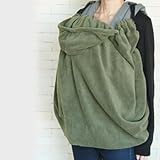 ◎日本製◎抱っこ紐用あったかフリース防寒カバー　簡単装着でお出かけに便利♪ (カーキ)