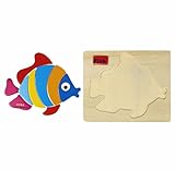smtsmt Kid子供教育玩具パズル魚