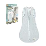 Woombie Vented Convertible Baby Swaddle - Easy to Use Natural Approach to Swaddling - Stretchy but S