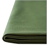 nunozuki 日本製 薄手綿麻キャンバス コットン85％リネン15％ コットンリネン 生地(生地幅110cm×3m 【13】アイビーグリーン) 商用利用可 770