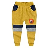 PANCY 子供服 ロングパンツ キッズ 子ども 春 秋 綿 長ズボン スウェットパンツ パンツ 男の子 女の子 ベビー おしゃれ カジュアル ファッション 可愛い ライオン プレゼント ギフト 3色