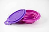 Marcus & Marcus WILLO THE WHALE Collapsible Silicone Baby Bowl 260 ml - Purple by Marcus & Marcus