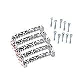 Lsgoodcare Sliver 96MM/3.8 Inch Europe Simple U Shape Style Crystal Glass Furniture Door Drawer Pull