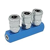 uxcell　クイックカプラー　エア配管　コネクタカプラ　3パス