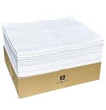 VECOLARD オイル吸着マット オイル吸収シート 油専用 吸収パッド 水弾く オイルシート 400x500x2mm (50枚入り)