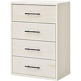 ワイエムワールド チェスト タンス 4段 木製 幅60cm 北欧風 白 ホワイトオーク 00-HN-4CHEST