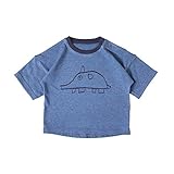 ナオミイトウ NAOMI ITO プリントTシャツ ネイビー 80cm 80054