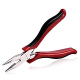 SPEEDWOX ラジオペンチ ミニ プライヤー 切断可能 ロング ペンチ ピンセット マイクロ 小型 軽量 バネ付 先長 溝付 鍛造 精密作業 ビーズ アクセサリー 手芸用品 手作り クラフト ホビ