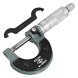 uxcell ルーラー 外側 マイクロメータ 測定ツール 0-25mm ゲージ 0.01mm グレースレート