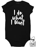 Daft Baby Want Funny新生児赤ちゃん少年Onesieボディスーツ カラー: ブラック