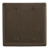 Bryant Electric NPJ23 Nylon Mid Size 2-Gang 2-Blank Box Mount Wallplate, Brown [並行輸入品]