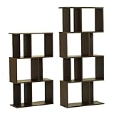 arne オープンラック 完成品 シェルフ ディスプレイ 飾り棚 alto3 alto4 ダークブラウン 2点セット