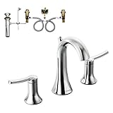 Moen klfi-d-ts41708cr Fina 2ハンドルhigh-arc洗面所蛇口、クロム