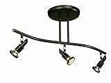 Artcraft Lighting Shuttle 3-Light Wavy Track Light, Oil-Rubbed Bronze [並行輸入品]