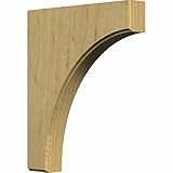 Ekena Millwork BKTW02X10X12CVAL 1 3/4-Inch W by 10-Inch D by 12-Inch H Clarksville Bracket, Alder [並
