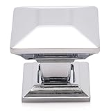 光沢クロムキャビネットノブby Southern Hills – Pack of 5 – 引き出しPulls – 1.25 " Squareキャビネットハードウェアのキッチンやバスルームキャビネット、