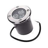 Baosity 水中LEDライト　LED潜水ライト　魚タンク　噴水 プール 池 庭園　暖白　3W