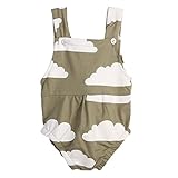 Domybestベビー ロンパース キッズ 赤ちゃん　ボディスーツ　カバーオール　連体服　男の子　女の子　ノースリーブ　ジャンプスーツ　カジュアル　夏　雲プリント　新生児　赤ちゃん　出産祝い　普段着 