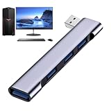 USB エクステンダー ハブ、耐久性のある USB マルチポート アダプター、4 ポート USB スプリッター ポート、USB ハブ マルチポート エキスパンダー高速データ転送、USB アダプター ステーション、ラップトップ Window PC プリンター フラッシュ ドライブ用 USB ハブ, JIDCT5QZU3UC8OLI