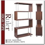 ラック ハイタイプ ホワイト モダンディスプレイラック 【Ruler】ルーラー【代引不可】 生活用品 インテリア 雑貨 インテリア 家具 収納家具 コレクションラック ディスプレイラック soz1-40100724-5555-ah [簡素パ