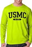 米国海兵隊長袖Tシャツ L イエロー