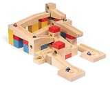 VARIS Wooden Marble Run XL, Early Learning Construction Toys for Kids, European Made Puzzle Blocks [