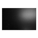 有孔ボード黒1/3サイズ(4ミリ厚x横900ミリ×縦600ミリ) 穴径5ミリ穴ピッチ25ミリ 1枚入り