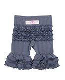 RuffleButts乳児/幼児用女の子フリル付きバミューダショーツ US サイズ: XS カラー: ブルー