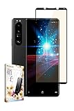 叶kanae カナエ Xperia 1 iii 用 ガラスフィルム 強化ガラス 全面保護 保護フィルム フィルム ブルーライトカット SO-51B 用 SOG03 用 XQ-BC42 用 液晶保護フィルム 黒縁 1枚入り