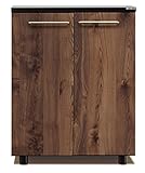 大川家具 baba WOOD WORKS 下駄箱 ゾロ 80cm幅 ロータイプ ブラウン 190192