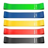 YINKE トレーニングチューブ ストレッチバンド 筋トレゴム ゴムバンド 強度の異なる5本のゴムバンド (カラフルなセット)