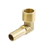 uxcell エア　空気圧　コネクタ　パイプ　ホース　口カプ　ラアダプタ　L型　16mm x 10mm