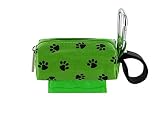 Doggie Walk Bags Square Duffel Paw Print Bag Green [並行輸入品]