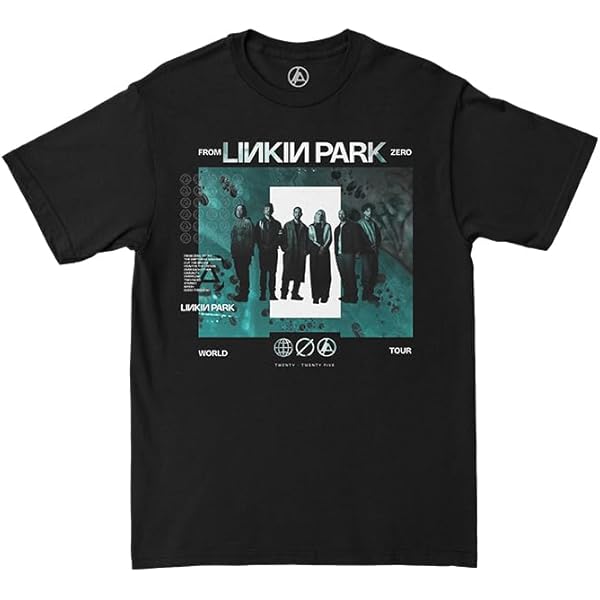 Linkin Park From Zero Official Merch Swirl Tour T-Shirt, Black, XX
