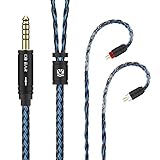 【KBEAR ST16plus】2pin 4.4mmリケーブル 5N銀メッキ単結晶銅 ケーブル 4.4mmイヤホンアップグレードケーブル イヤフォン交換ケーブル ZSN/ZSN Pro/ZSN PROX/ZS10/ZS10 PRO/ZST/ZSTX 等に対応（2pin・4.4mmプラグ・2メートル）