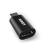 AUKEY USB C Micro USB 変換 アダプタ (マイクロ USB → USB-C変換アダプタ) 56Kレジスタ使用 Quick
