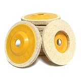 業務用 羊毛 フェルトバフ 100mm ディスク グラインダー研磨 鏡面 (粗目10枚)