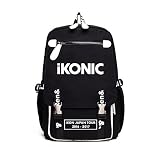 韓流グッズ 可愛 ファッション IKON BOBBY Bobby B.I SHOW TIME VIP バッグ リュックサック (ブラック)