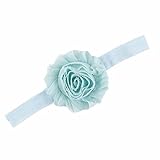 bolayu子供ベビー女の子メタリックMessyビッグリボンカチューシャヘアバンド(スカイブルー)