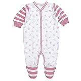 Under The Nile Little People Footie (Pink Print) - 0-3 months by Under the Nile