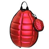 クリエイティブ子供のバックパックソフトショルダーバッグファッションスクールバッグ - レッド