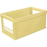 KUNIMORI プラスチック折畳みコンテナ "パタコン" N-150 イエロー 50201-N150-YE