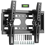 GLWIXY壁掛けテレビ金具14~42インチLCD/LED/OLED液晶対応,チルト調整上下角度調節±15度可能 壁掛けブラケットVESA 50x50 100x100 200x100 200x200mm 耐荷重25kg 19 21 23 27 29 32 37 39 40型 モニターtv壁掛け金具