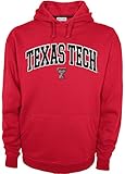 NCAAテキサスTechレッドRaidersメンズHuddle Up 2長袖フード付きトップシャツ、ミディアム、レッド