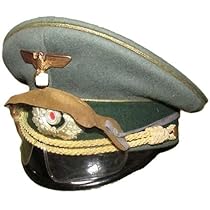 ドイツ軍　制帽 Amazon.co.jp: ヤンケ社 WW2ドイツ軍将校制帽レプリカ, グレー