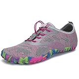 [SAGUARO] ベアフットシューズ フィットネスシューズ レディース ジム トレ メンズ トレーニングシューズ 室内 軽量 折りたたみ ポータブル シューズ ピンク 23.0cm