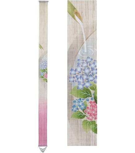 Amazon.co.jp: 細タペストリー：夕涼み W10×H170cm / 洛柿庵 : ホーム