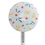 PURE-O 扇風機カバー 洗える 扇風機 収納 カバー 扇風機保存袋 防水 防塵 ゴムひも付 ホコリや汚れから守る（小花柄）