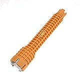 新しいオレンジ/赤　蛇口＆シンクインストーラソケットレンチ　多目的工具　マルチツール　プラスチック　シングルヘッド