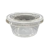 ニッチプラス(Niche Plus)業務用 ソースカップ クリア フタ付 3.25オンス(約 100ml) 50個入